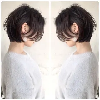 ショート カラー 京都大人女性ショート 徒歩1分/秋山のヘアスタイル