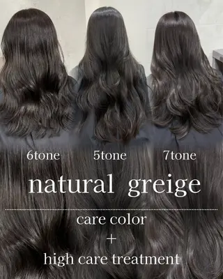 ロング カラー 透明感カラー ふうか　渋谷のヘアスタイル