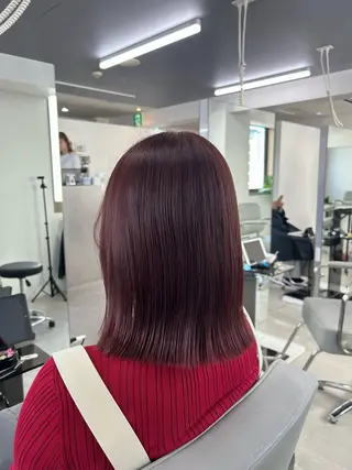 ミディアム カラー ♡透明感/艶カラー /haruka♡のヘアスタイル