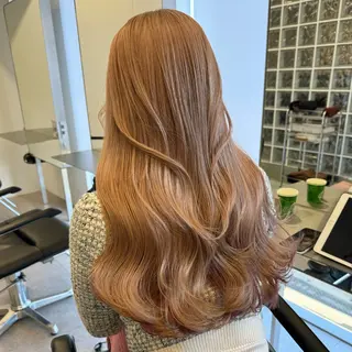 ロング カラー ミルクティーベージュ 🐱【Ryo】のヘアスタイル