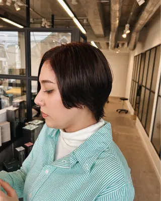 ショート 髪質改善/縮毛矯正/ 透明感カラーYUMAのヘアスタイル