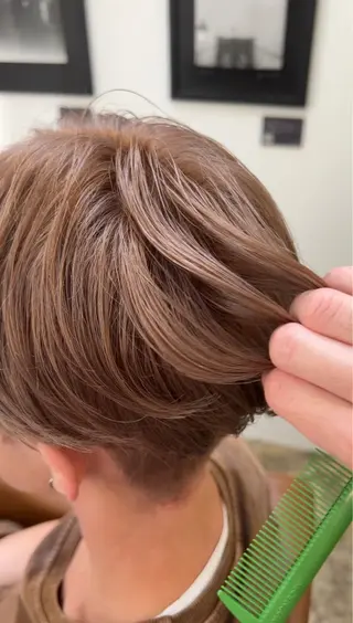 カラー メンズ AMBERGLEAM Hair&Cloth Yoga所属・Ryo☘縮毛矯正/ メンズ/ブリーチ/のヘアスタイル