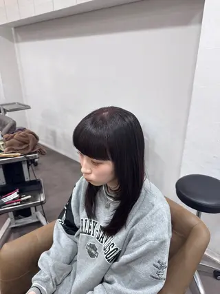 セミロング Candy Market [キャンディ　マーケット]所属・🌱縮毛矯正/カラー /🌈りつき🌈のヘアスタイル