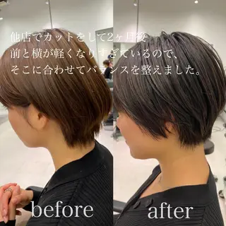 ショート カラー 似合わせ専門美容師 なかじまのヘアスタイル