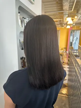 ロング デザインカラー/中性 ウルフ/mitsuのヘアスタイル