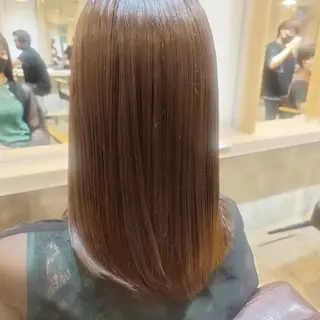 セミロング カラー 京久野 美咲⭐️のヘアスタイル