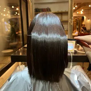 ミディアム 髪質改善/shuki 韓国/代表取締役のヘアスタイル