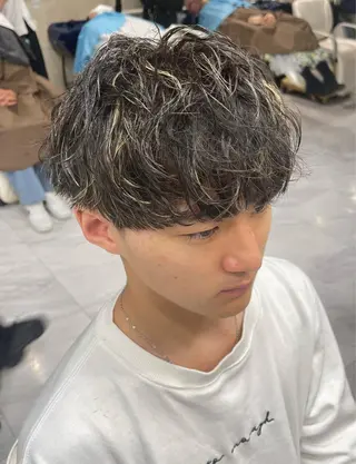 ショート カラー メンズ ❄️メンズカット 落合諒❄️のヘアスタイル