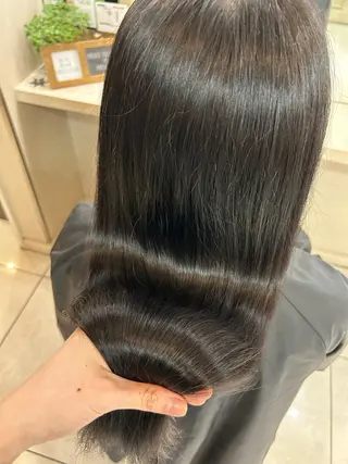 ロング 横浜パーマ🌐 暖色カラー🍒もえかのヘアスタイル