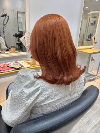 ミディアム カラー くさかみさき🌼暖色 /耳つぼ/オタク🌼のヘアスタイル