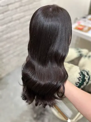 セミロング カラー ヘアアレンジ 髪質改善&艶感カラー 🪄岡井美結のヘアスタイル