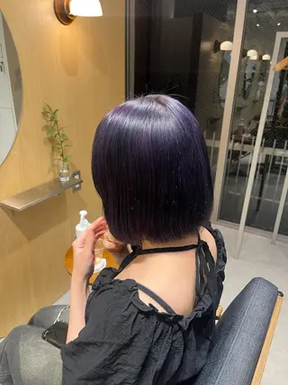 ショート カラー 🦖ミニボブ/ボブ /MOEKA🦕のヘアスタイル