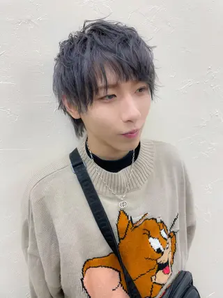 ショート カラー メンズ メンズパーマ メンズ特化ryoのヘアスタイル