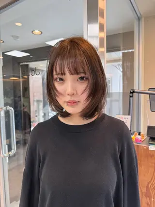 ショート カラー ブリーチなしWカラー レイヤー/KOHNOのヘアスタイル