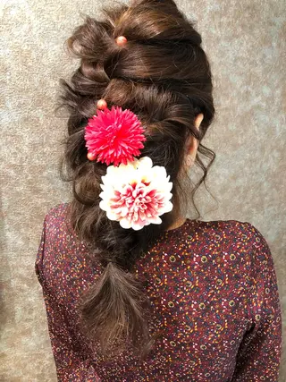 ロング 野咲き 美容室のマツエク・マツパデザイン