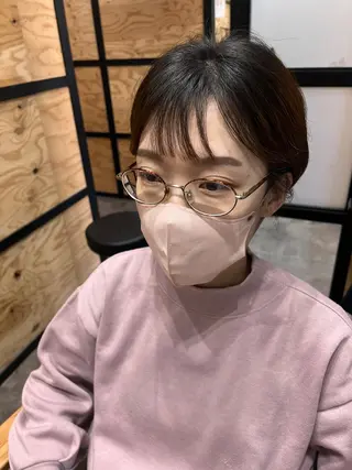 ショート カラー パーマ ヘアアレンジ メンズ キッズ ネイル マツエク・マツパ アイブロウ times salon名駅所属・久木原 ゆりのヘアスタイル