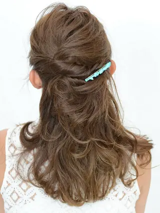 ロング ヘアアレンジ 黒川 真実のヘアスタイル