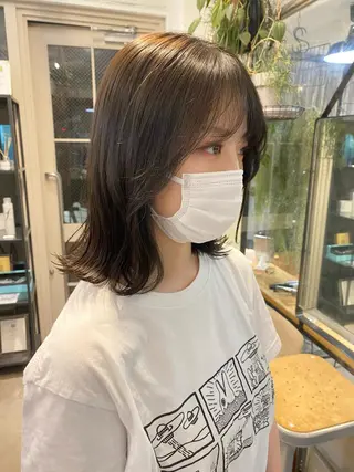 ミディアム カラー 縮毛矯正/カラー ✨️Mariamuのヘアスタイル