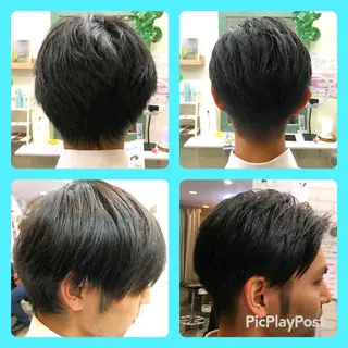 ショート カラー パーマ メンズ キッズ ネイル Sg hosoのヘアスタイル