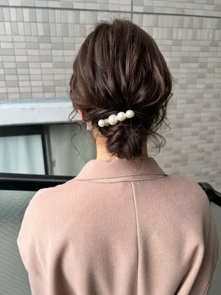 ミディアム カラー ヘアアレンジ カラーパティシエ facce🌼ikoのヘアスタイル