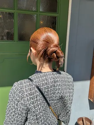 セミロング ヘアアレンジ BRITS 渡辺 菜々子のヘアスタイル