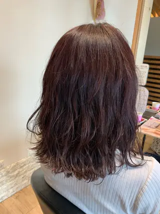 ミディアム カラー 大久保 隆蔵のヘアスタイル