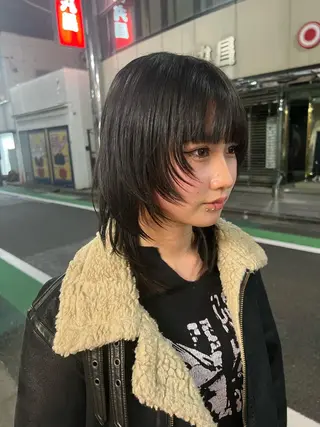 ミディアム 💥ウルフカット デザインあんな💥のヘアスタイル