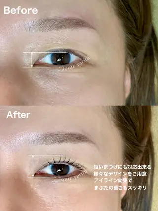 マツエク・マツパ Jouir西千葉 Yaritaのマツエク・マツパデザイン