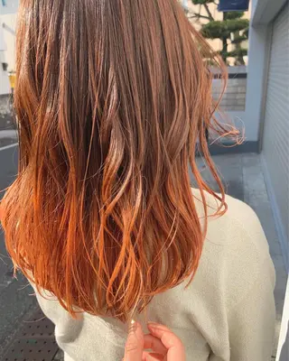 セミロング カラー 似合わせカラー🫶 小川千波のヘアスタイル