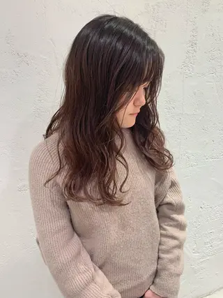セミロング カラー ヘアアレンジ 🫧透明感カラー/ ボブ/小笠原汐海🪽のヘアスタイル