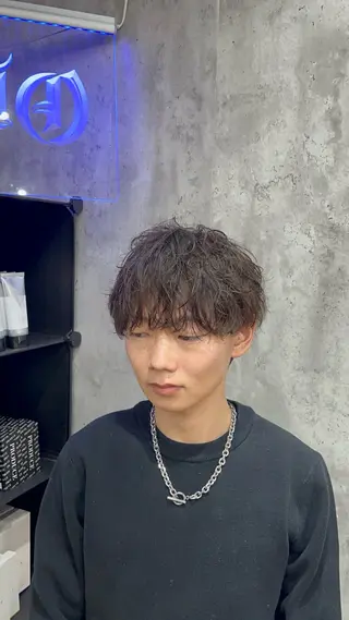 ショート パーマ メンズ 🦄カイ/メンズ 韓国ヘア/パーマ🦄のヘアスタイル