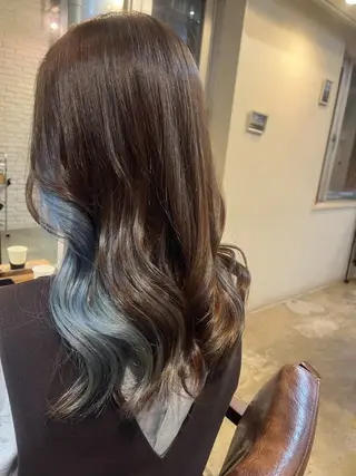 セミロング カラー 🦋newi hau'oli カナのヘアスタイル