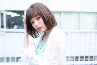 ミディアム カラー パーマ ヘアアレンジ メンズ キッズ ネイル マツエク・マツパ premier modelsのヘアスタイル