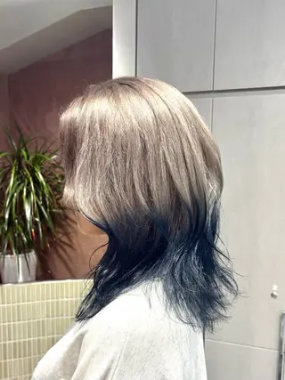 セミロング 🩵縮毛矯正/ブリー チ/髪質改善/いつかのヘアスタイル