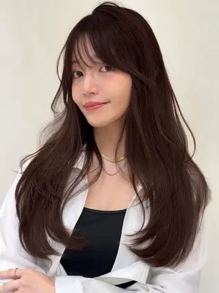 ロング カラー 韓国風/艶カラー/ 透明感/水野啓太のヘアスタイル