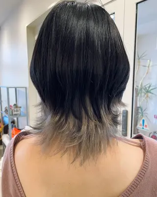 カラー shiho/名駅💎 ケアカラー/ブリーチのヘアスタイル