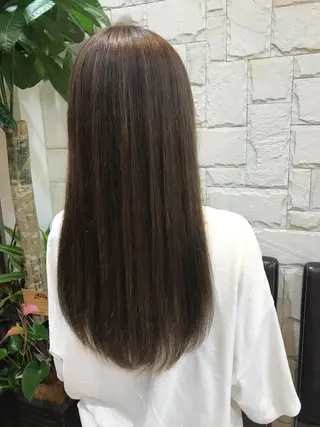 セミロング 髪質改善 艶髪🔵ﾌｾﾅｵﾔのヘアスタイル