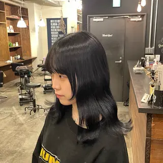 セミロング カラー theBRIDGE/ 神谷ゆうなのヘアスタイル