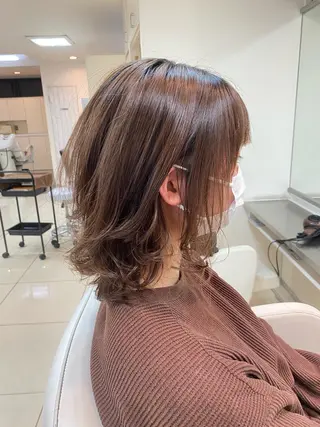 ミディアム ショートボブ✨️ 池田芽生のヘアスタイル