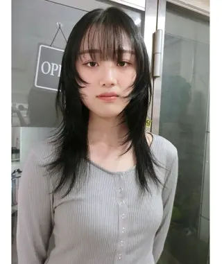 ロング ハッシュカット/ MAYAのヘアスタイル