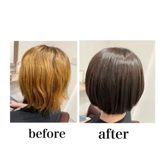 ミディアム カラー 井上 美春のヘアスタイル