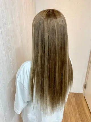 ロング カラー ヘアアレンジ GLOSS 心斎橋 山上のヘアスタイル