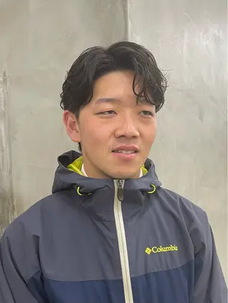 パーマ メンズ メンズカット パーマ[佐橋]のヘアスタイル