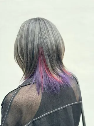 ミディアム エクステ/ハイトーン /特殊ヘアー　joeのヘアスタイル