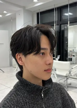 ショート カラー パーマ メンズ Ace men's salon 岡崎店所属・水谷 璃温のヘアスタイル