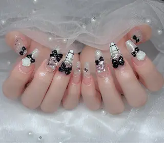 ネイル 🎀PG🩵 ネイルサロンのネイルデザイン