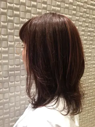 ミディアム カラー scene.池袋所属・scene. haraのヘアスタイル