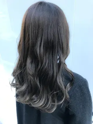 セミロング カラー パーマ 🌈髪質改善💕 縮毛矯正✨青木まで✨のヘアスタイル