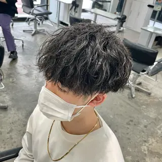 ショート パーマ メンズ メンズ特化美容師/ 藤戸 椋のヘアスタイル