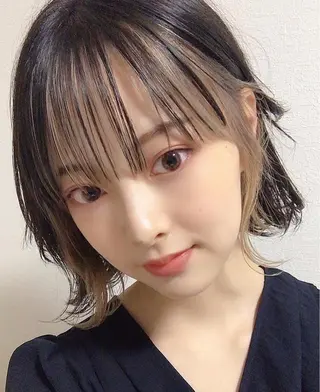 ミディアム カラー 韓国ヘア/艶カラー /田中悠佑のヘアスタイル